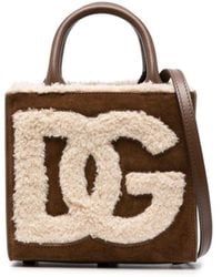 Dolce & Gabbana - Mini Dg Daily Suede Tote Bag - Lyst