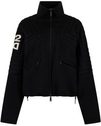 DSquared² - Upside Down Zipped Fleece - Lyst
