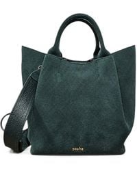 Poche Paris - Torba Suede Logo-Stamp Tote Bag - Lyst