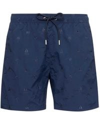 BOSS - Embroidery Swim Shorts - Lyst