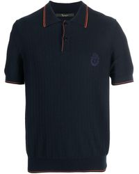 Billionaire - Pullover Embroidered-logo Polo-shirt - Lyst