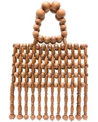 Cult Gaia - Clara Wooden Beads Tote Bag - Lyst