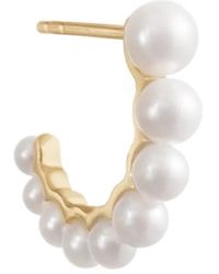 Sophie Bille Brahe - 14K Recycled Petit Boucle De Perle Freshwater Pearl Earring - Lyst