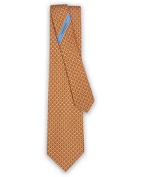 Ferragamo - Gancini Links Print Silk Tie - Lyst