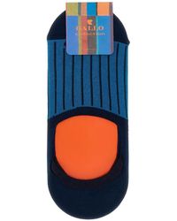 Gallo - Striped No-Show Socks - Lyst