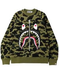 A Bathing Ape - 1St Camo Shark Sweatshirt - Lyst