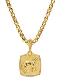David Yurman - 18K Petrvs Horse-Amulet Necklace - Lyst