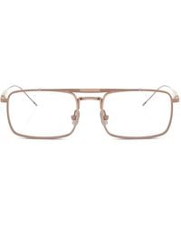 Brunello Cucinelli - Brille Mit Eckigem Gestell - Lyst