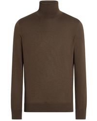 ZEGNA - Turtleneck Cashmere-Blend Sweater - Lyst