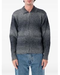 Obey - Anton Gradient-Effect Zip-Up Sweater - Lyst