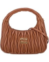 Miu Miu - Small Matelassé Nappa-Leather Tote Bag - Lyst