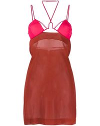 Nensi Dojaka - Underwire Strappy Mini Dress - Lyst