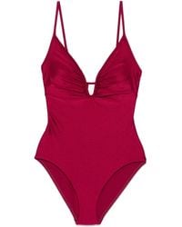 Zimmermann - Wylie Plunge Wire ワンピース水着 - Lyst