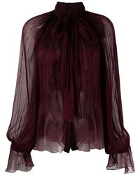 Atu Body Couture - Blusa Semi Trasparente - Lyst