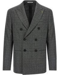 Pal Zileri - Single-Breasted Checked Blazer - Lyst