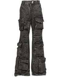 Natasha Zinko - Multi-Pocket Wide-Leg Jeans - Lyst