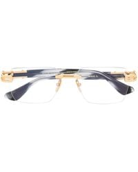 Dita Eyewear - Rahmenlose Brille Mit Eckigen Gläsern - Lyst