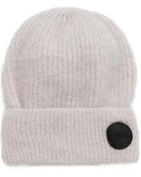 MMC Studio - Logo-Patch Ribbed-Knit Beanie Hat - Lyst