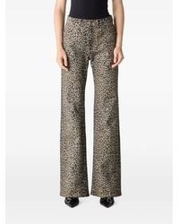 R13 - Vaqueros Jane Jean Con Motivo De Guepardo - Lyst