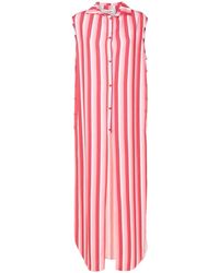 Amir Slama - Stripe-Print Long Shirtdress - Lyst