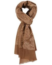 Altea - Paisley-Print Wool Scarf - Lyst