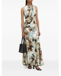 Gestuz - Draped-Detail Sleeveless Maxi Dress - Lyst