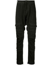 Masnada - Ripped-detailing Cotton Drop-crotch Trousers - Lyst