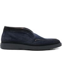 Santoni - Suede Loafers - Lyst