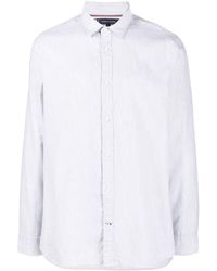 Tommy Hilfiger - Line-print Long-sleeve Shirt - Lyst