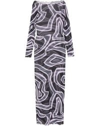 PUCCI - Maxi-Jurk Met Abstracte Print - Lyst