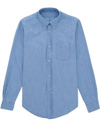 Fortela - King Chest-Pocket Chambray Shirt - Lyst