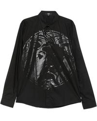 Versace Jeans Couture - Medusa-Print Long-Sleeve Shirt - Lyst