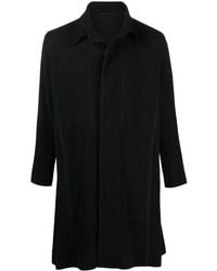 Homme Plissé Issey Miyake - Pleated Button-Up Coat - Lyst