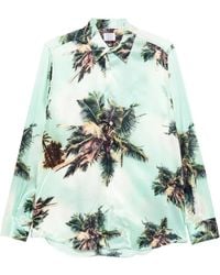 Mazzarelli - Palm-Print Shirt - Lyst