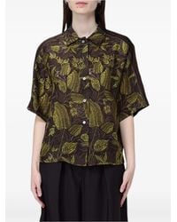 Tela - Floral-Print Short-Sleeve Shirt - Lyst