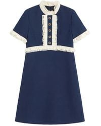 Valentino Garavani - Abito Corto Crepe Couture - Lyst