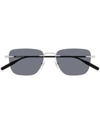 Montblanc - Rimless Rectangle-Frame Sunglasses - Lyst