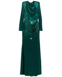floral maxi dress under $50 Baltic Born Womens Montaigne Ruffle Maxi Dress | Ivory + Green Floral