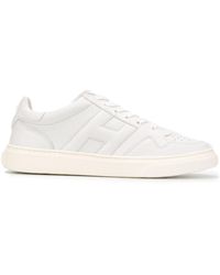 Hogan Zapatillas bajas con detalles perforados - Blanco