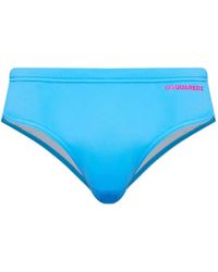 DSquared² - Logo-Print Swimming Trunks - Lyst