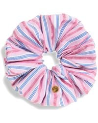 Etro - Striped Jacquard Cotton Scrunchie - Lyst