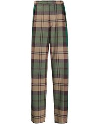 Vivienne Westwood Plaid Print Tailored Trousers - Green