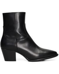 Anna F. - Pointed-Toe Panelled Ankle Boots - Lyst