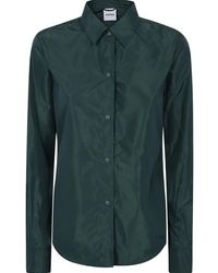 Aspesi - Camicia Con Bottoni E Orlo Curvo - Lyst