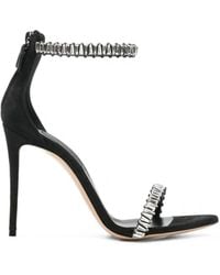 Casadei - Crystal-Embellished Stiletto Sandals - Lyst