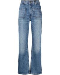 Sandro - High-Waist Straight-Leg Jeans - Lyst