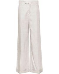 Brunello Cucinelli - Lurex Wide-Leg Trousers - Lyst