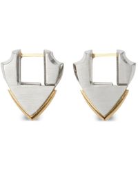 Burberry - Shield-Shaped Earrings - Lyst