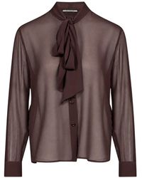 Tagliatore - Camicia Eva Semi Trasparente - Lyst