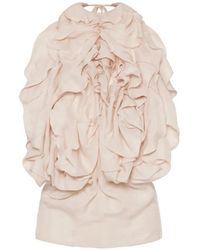 Maison Margiela - Ruffled Halter Top - Lyst